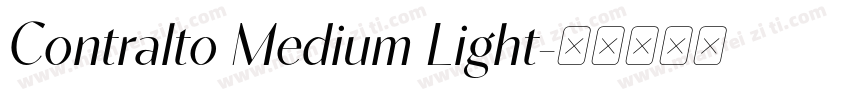 Contralto Medium Light字体转换